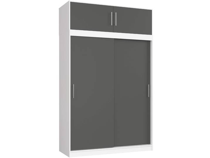 Kleiderschrank – CLP – Weiß / Graphit