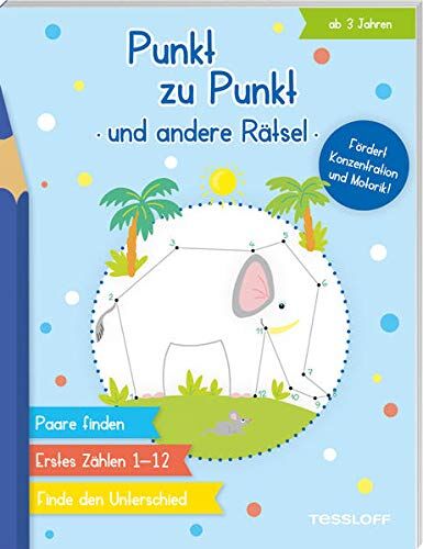 Punkt zu Punkt und andere Rätsel: Rätselspaß für Kinder ab 3 Jahren (Von Punkt zu Punkt) - Preis vom 09.10.2026 07:28:09 h