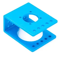 Makeblock Motorhalter 36 mm, Motoraufnahme Ø26,1 mm, Lochkreis Ø22 mm, 25 Rasterbohrungen, Aluminium