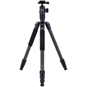 Rollei C6i Carbon Stativ, Höhe bis 172 cm, für Smartphone & Kamera, mit Kugelkopf, Drei-/Einbein