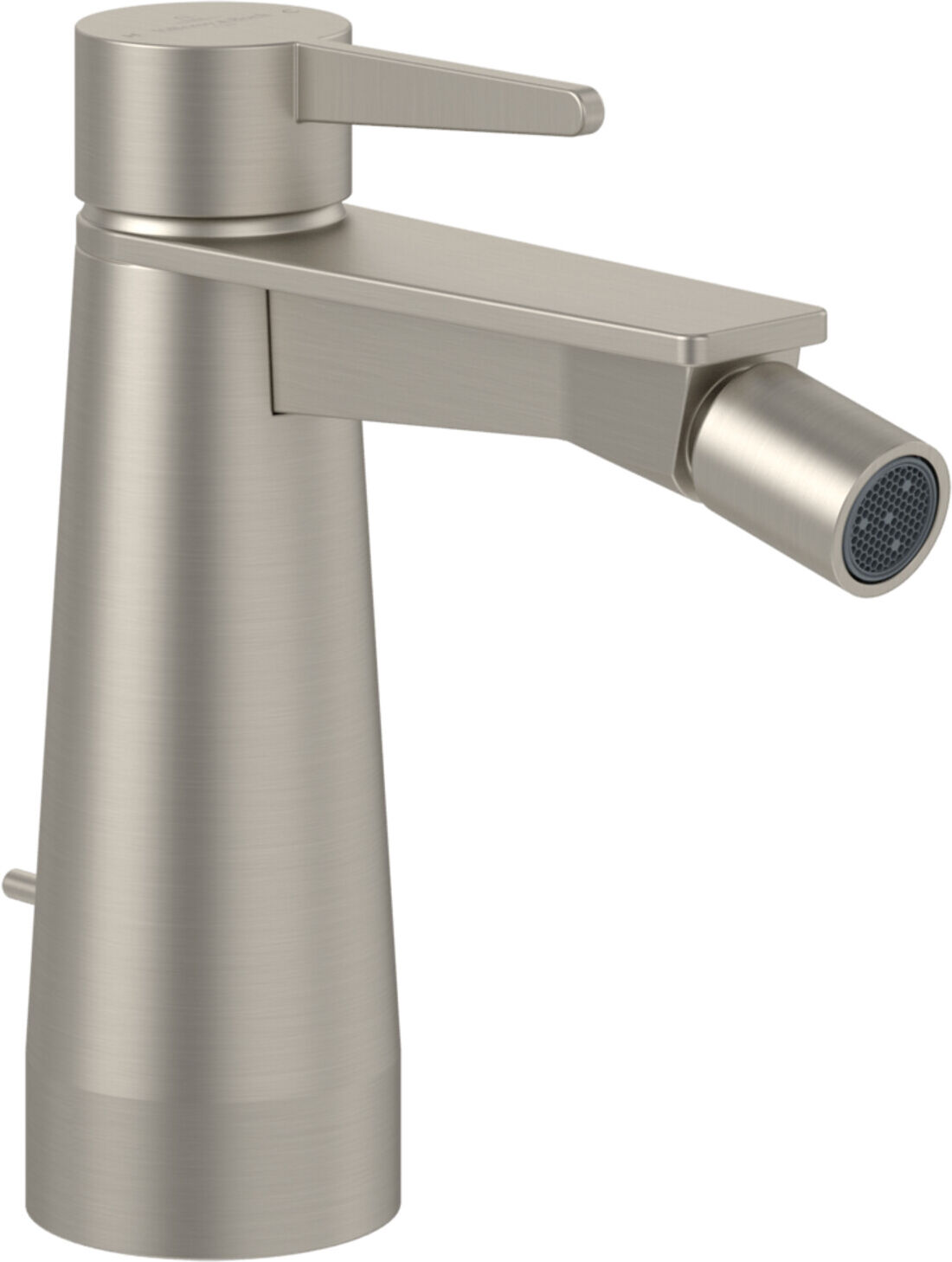 V&B; Einhebel-Bidetarmatur Conum m Zugst.Abl.Gar., brushed nickel black ; Villeroy & Boch (TVB12700100064)
