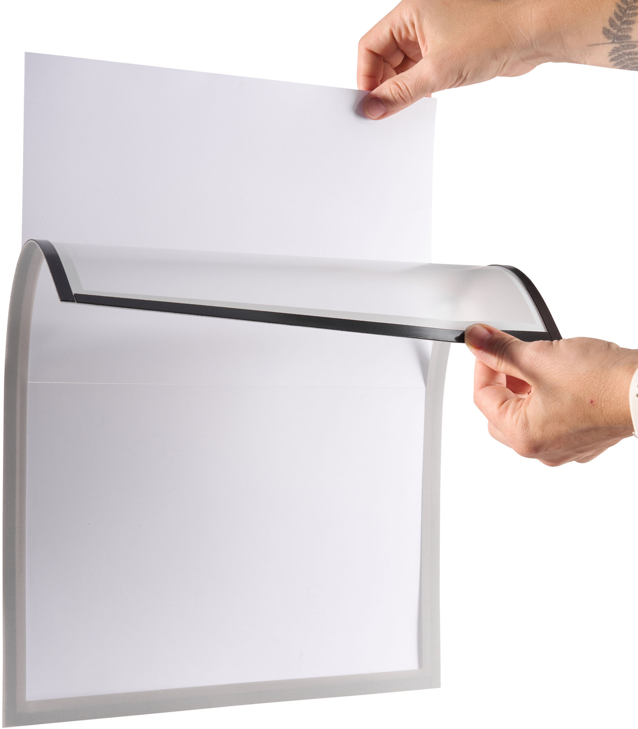 SPRINTIS Cadre magnétique A3, magnétique argent, PVC rigide