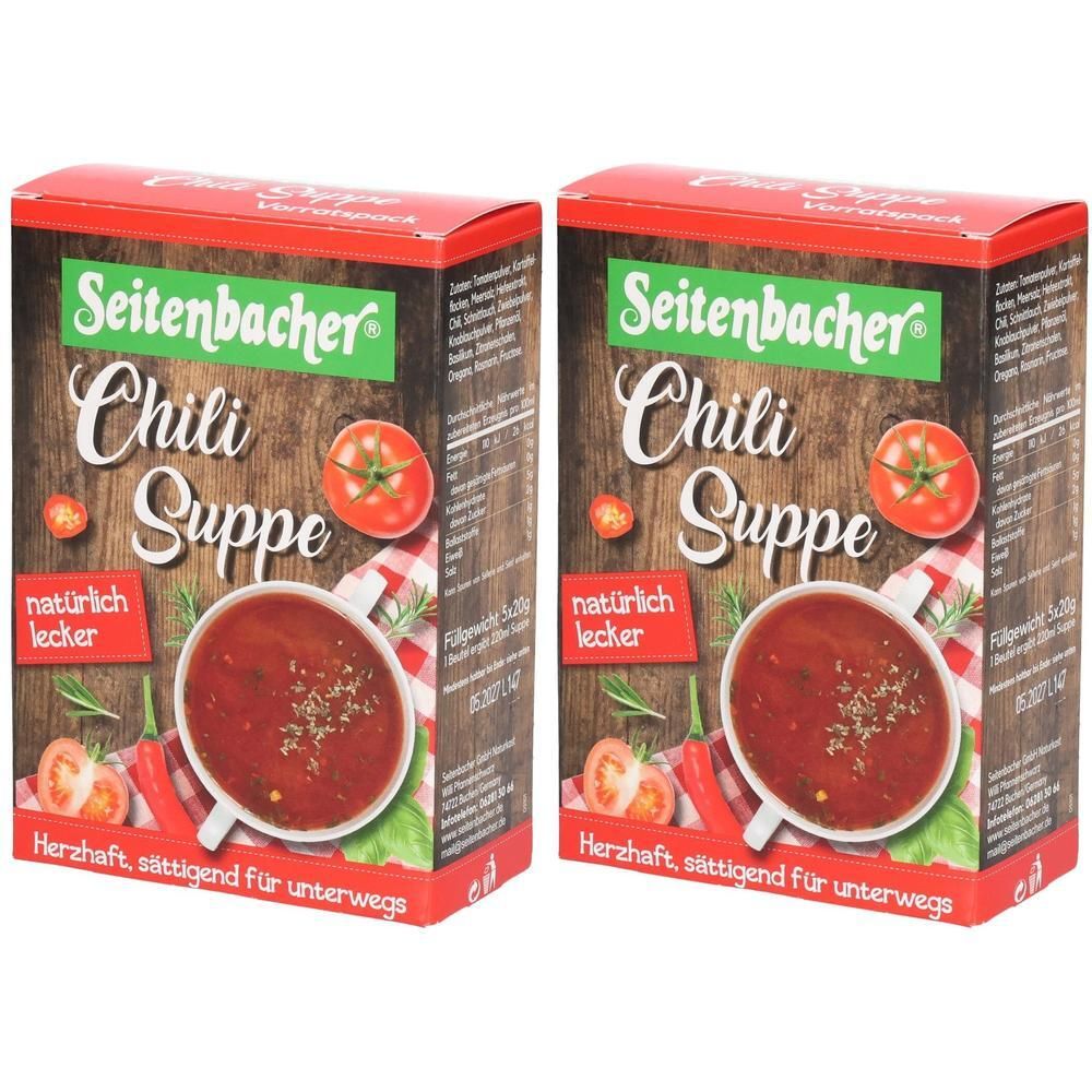 Seitenbacher Chili Suppe, 5x20g 2x 2x5x20 g