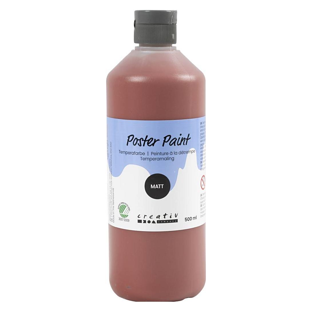 Creativ Company Poster Paint, matt, semi opaque, beige, 500 ml/ 1 bottle (500 ml) (70642229)