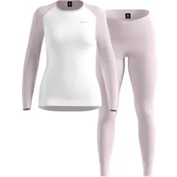 ODLO Damen Unterwäsche/Sets lang Da ACTIVE WARM Special Set, Größe L in Weiß Weiß
