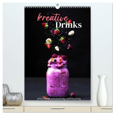 Kreative Drinks - erfrischend, schokoladig und fruchtig. (hochwertiger Premium Wandkalender 2027 DIN A2 hoch), Kunstdruck in Hochglanz
