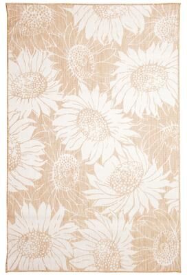 Liora Manne Lush Decor Carmel Sunflower Field Indoor/Outdoor Rug