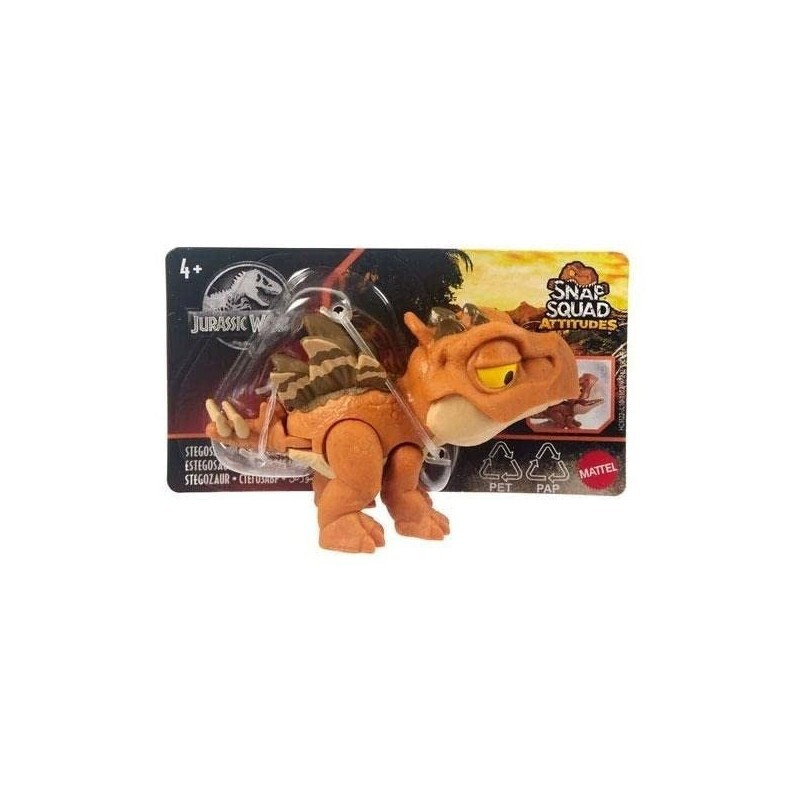 Mattel Jurassic World Snapp-Dino Stegosaurus speelgoed HBC64 HCM22