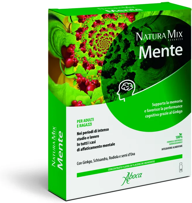ABOCA SpA SOCIETA' AGRICOLA Aboca Natura Mix Advanced Mente, 10 Flaconcini
