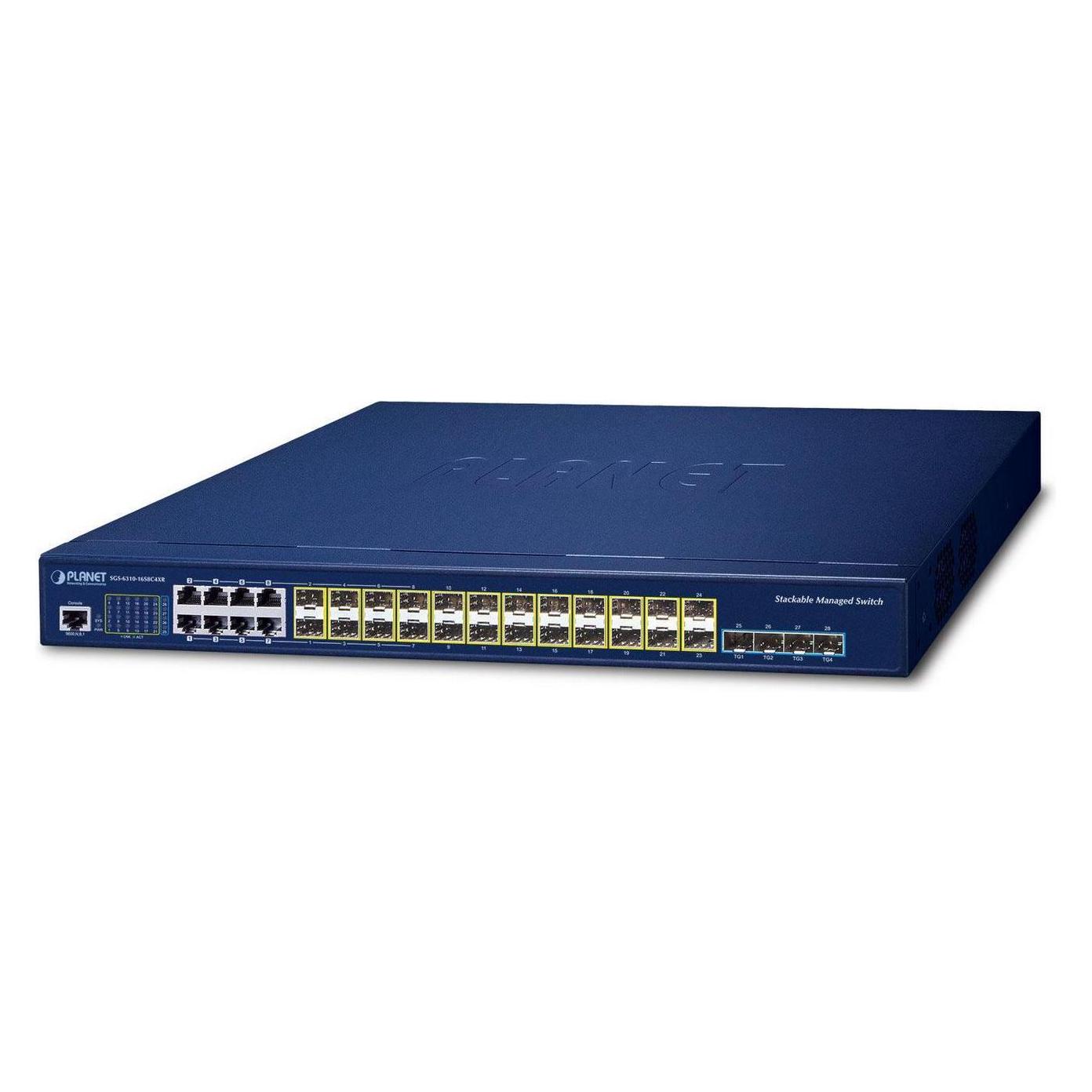 Planet L3 16*GE SFP 8*GE TP/SFP SFP+ SGS-6310-16S8C4XR (28 Ports) (SGS-6310-16S8C4XR)