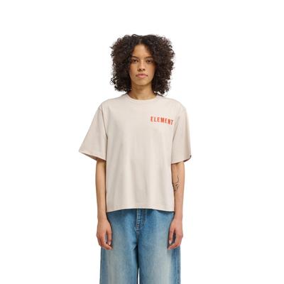 T-Shirt ELEMENT "Peace Of Mind", Damen, Gr. M, beige (oat milk), Obermaterial: 100% Baumwolle., Shirts T-Shirt