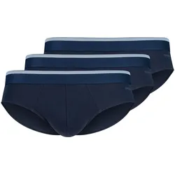 SKINY Herren Slips. 3er Pack - Brasil-Slips Cotton Multipack, Unterwäsche, Cotton Stretch Blau / S