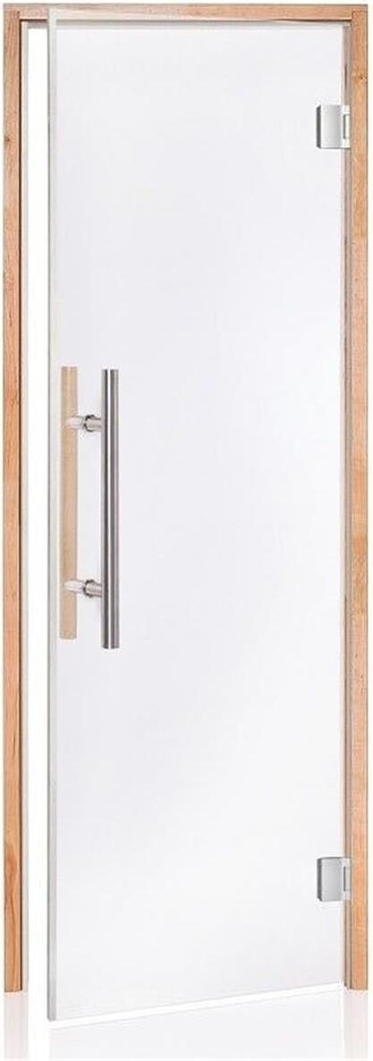 Saunatür Benelux Magnet - Erle / Glas Klar / 70 x 190