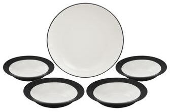 Noritake Colorwave Graphite 5-Piece Pasta Salad Set