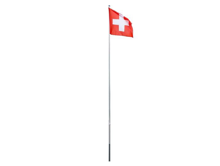 Fahnenmast 6.2 m mit Schweizer Fahne