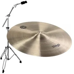 Stagg SH Medium Crash 18 mit Galgen-Beckenständer (18", Becken, Crash), Becken