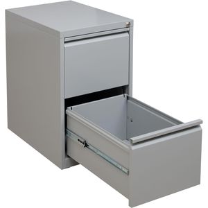 G-Office Hängeregisterschrank FGC.2, 1-bahnig, 2 Schübe, lichtgrau