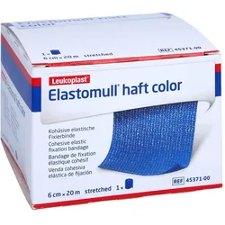Elastomull haft color 6 cmx20 m Fixierbinde blau BSN medical