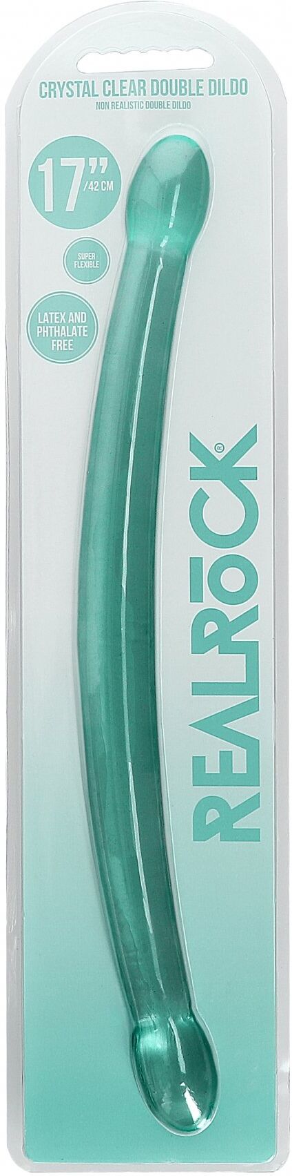 RealRock Dildo Realistic Double 42cm - Turquoise
