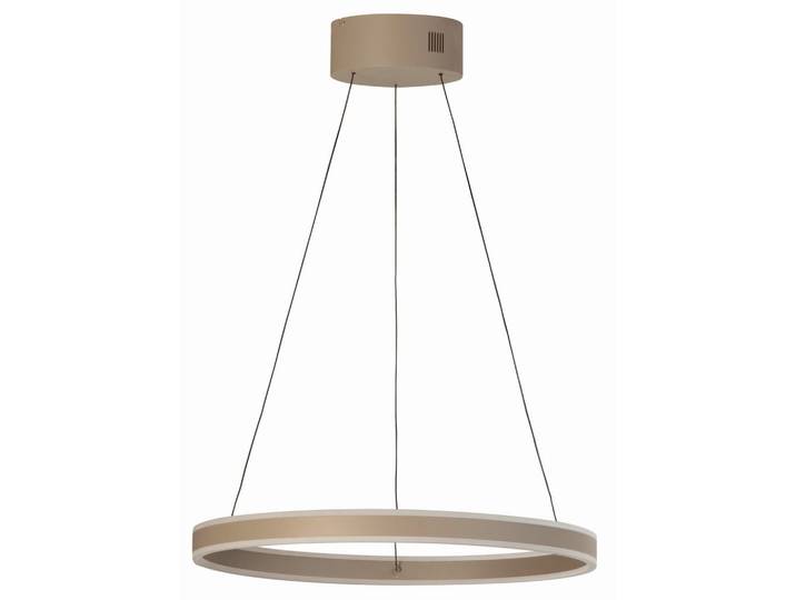 Fischer & Honsel Led-Hängeleuchte, Greige, Metall, Glas, rund, 50-180 cm, höhenverstellbar, Farbtemperaturwechsler, Lampen & Leuchten, Innenbeleuchtung, Hängelampen, Pendelleuchte