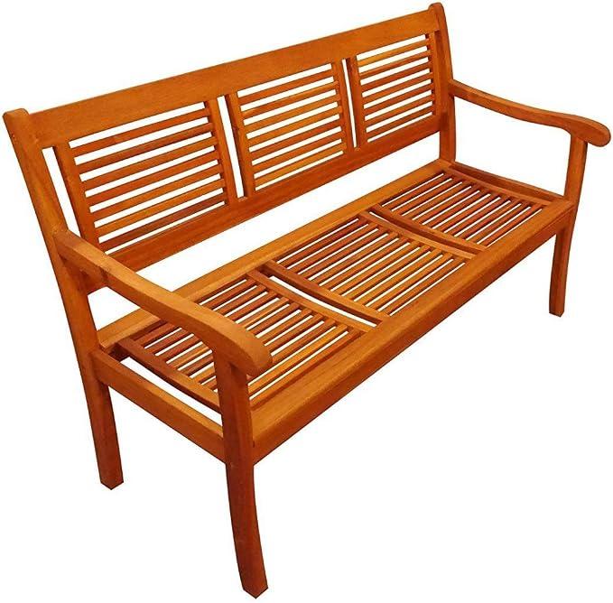 Silecomplaza Gartenbank Cordoba, 150 cm, Akazie Holz-Bank