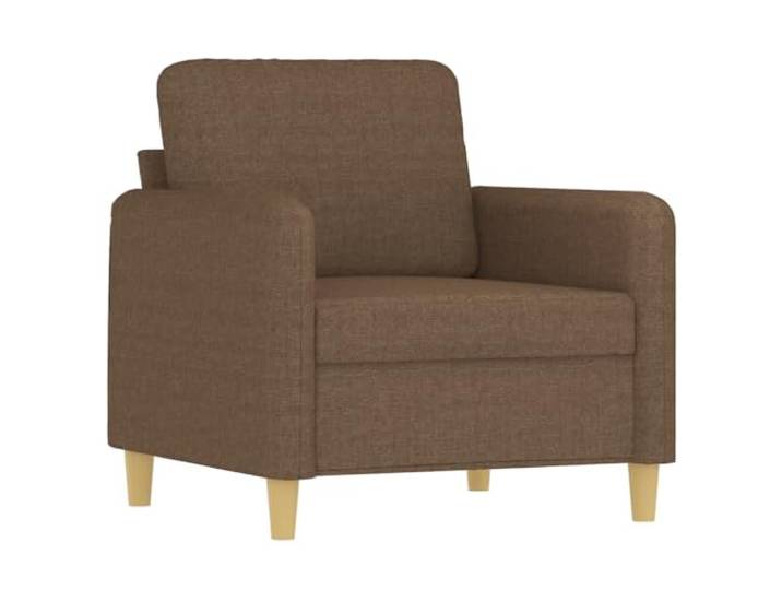 KTHLBRH Sofa-Set, 3-teilig, braun, Stoff, mit Kissen Strapazierfähig, atmungsaktiv, Rahmen aus Metall, Schaumstoff, 1 Sofa + 1 2-Sitzer-Sofa + 1 3-Sitzer-Sofa