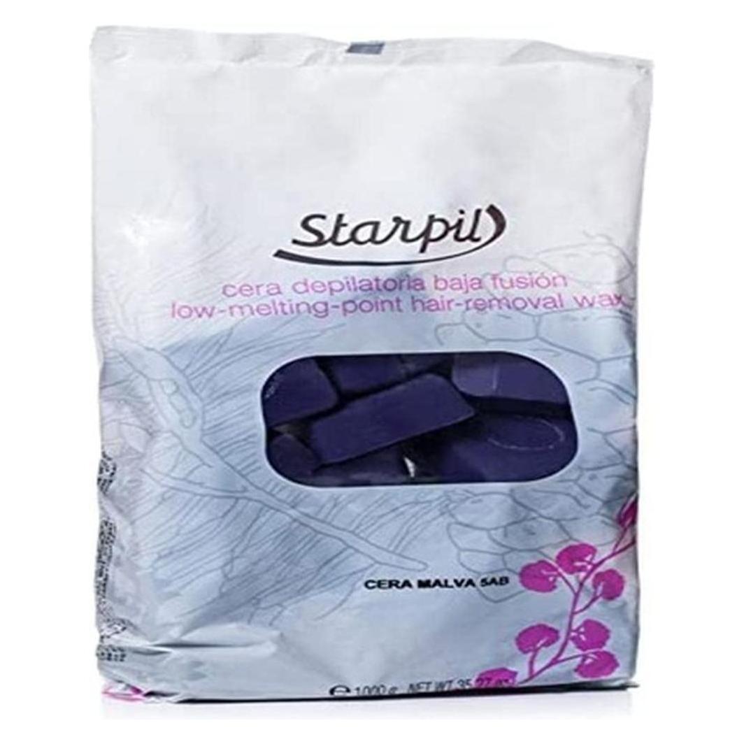 Starpil Streifenloses lila Malva Hartwachs 1kg (1x, 1000 g) (45960026)