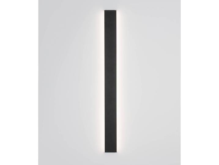 Wandleuchte Seline 8cm Schwarz/Schwarz Kabel ABS, Fassung ABS, Baldachin Aluminium, Gehäuse Leuchte Aluminium Nicht austauschbare LEDs
