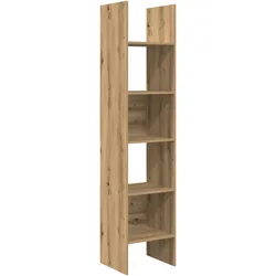 vidaXL Bücherregal Eiche handwerklich 40 x 35 x 180 cm Holzwerkstoff