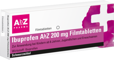 AbZ Pharma GmbH IBUPROFEN AbZ 200 mg Filmtabletten 20 St 01016049
