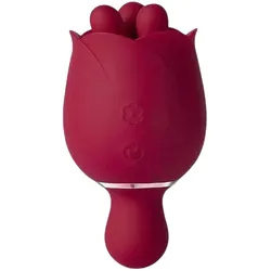 Boss Series, Vibrator, Rosewyn – 2-in-1 Vibrator & Punktstimulator mit 9 Rotationsmodi, Rose