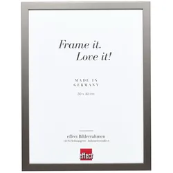 effect Bilderrahmen Profil Top Cube Holz Platin / Antireflexglas / Refloglas / 2...