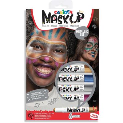 Carioca Schminkstifte Mask Up Metallic, Box mit 6 Stiften