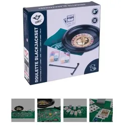 Longfield Komplettes Roulette-/Blackjack-Set, Durchmesser 30 cm (2 - 12 Spieler)