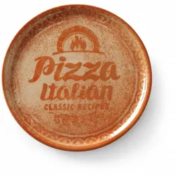 HENDI Pizzateller Recipe Collection Rot, Rot, ⌀330mm