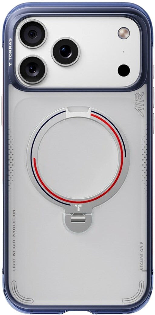 iPhone 17 Pro TORRAS Ostand Q3 Air Case m. 360° Kickstand - MagSafe Kompatibel - UK Lion