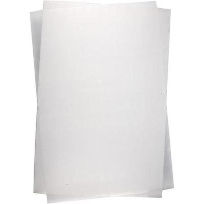 Creativ Company Schrumpffolienplatten, Plastikschrumpfplatten, Matt transparent, 20x30 cm, Dicke 0,3 mm, 10 Blatt/ Kreativ Box