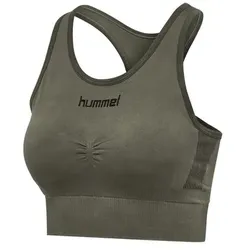 hummel First Seamless Sport BH Damen - dunkelgrün - M/L