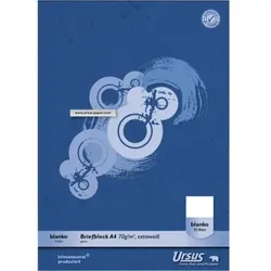 Ursus Briefblock Green DIN A4 70g blanco weiß 50Blatt