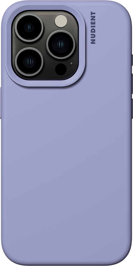 Nudient iPhone 15 Pro Base Silicone Cover - Soft Purple