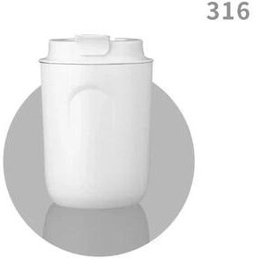 Inspire Select Mini 316 Stainless Steel Insulated Coffee Thermos Leakproof Double Wall Travel Mug white 7.4 Fl Oz