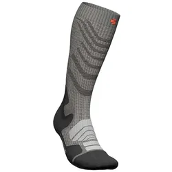 BAUERFEIND SPORTS Outdoor Merino Kompressionssocken Damen stone grey M 43-46
