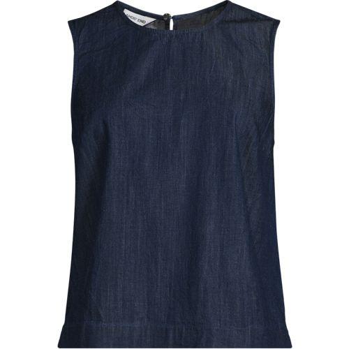 Ärmelloses Top aus Lyocell-Mix, Damen, size: regular, Blau, Baumwolle/Lyocell (Viskose), by Lands' End