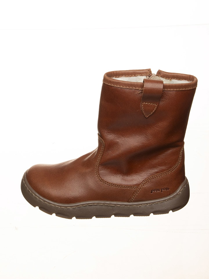 POM POM Barfußschuhe in Hellbraun - 33