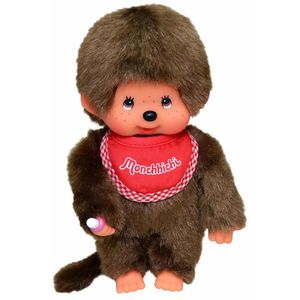 Monchhichi Kuscheltier 255010, Junge mit Latz, ab 2 Jahre, 20 cm