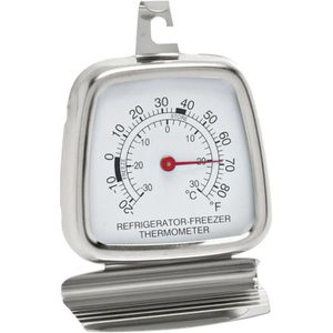 Böttcher-AG Kühlschrankthermometer  Edelstahl, 8,5 x 6 cm