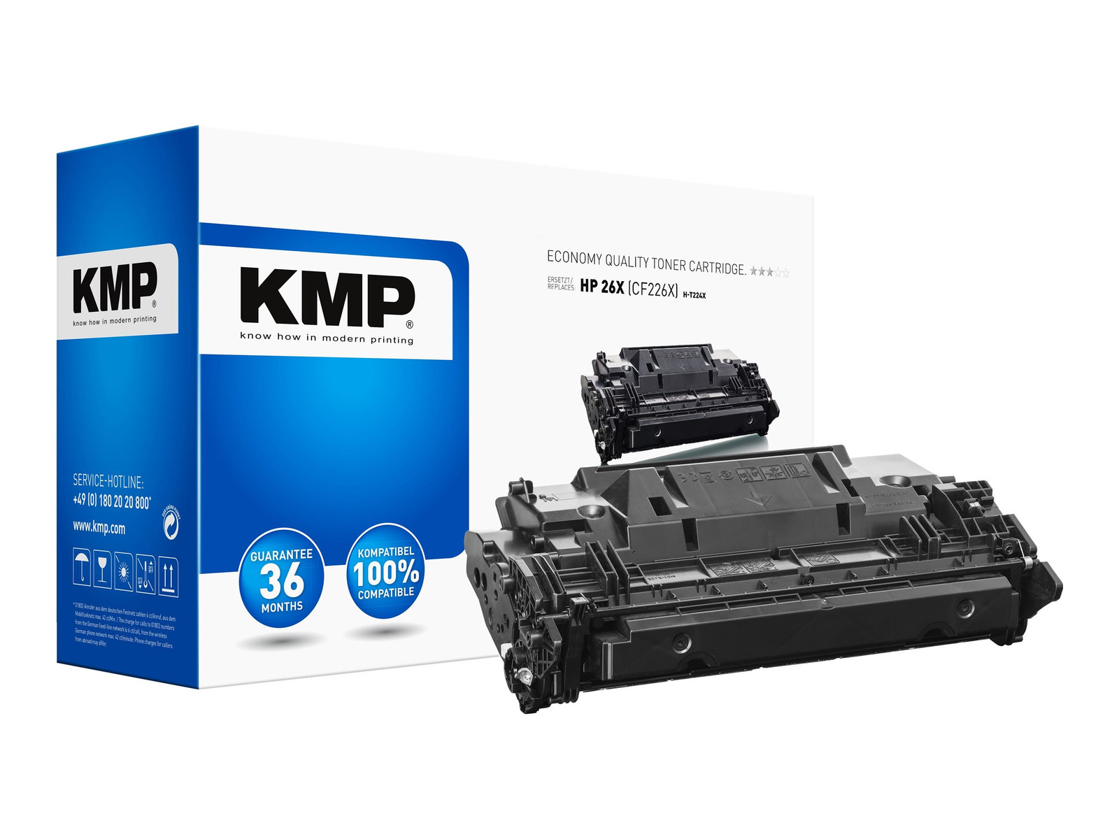 KMP Toner HP 26X CF226X compatibel zwart H-T224X