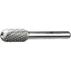 Lukas, Fräser, HM-Frässtift Form C Walzenrund Kopf ø 10 mm Länge 20 mm Zahnung 4 Inox