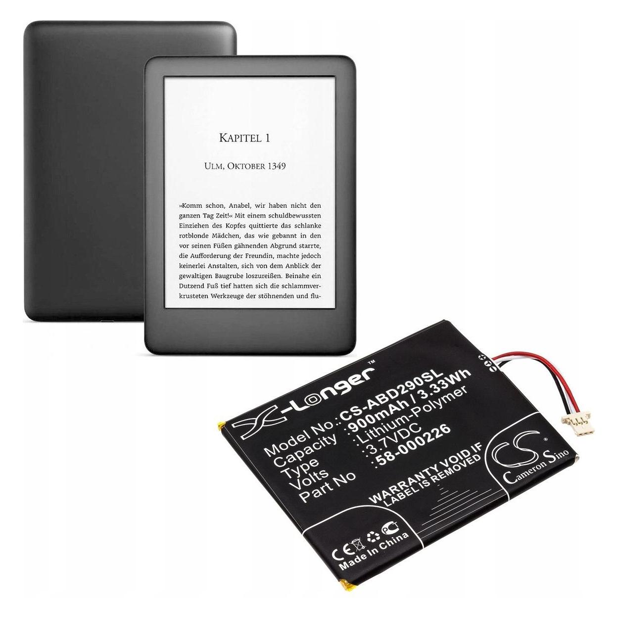 CS Cameron Sino Akumulator Bateria 26s1019 58-000226 Do Czytnika E-book Amazon Kindle 10th / Cs-abd290sl (CAMERON SINO)