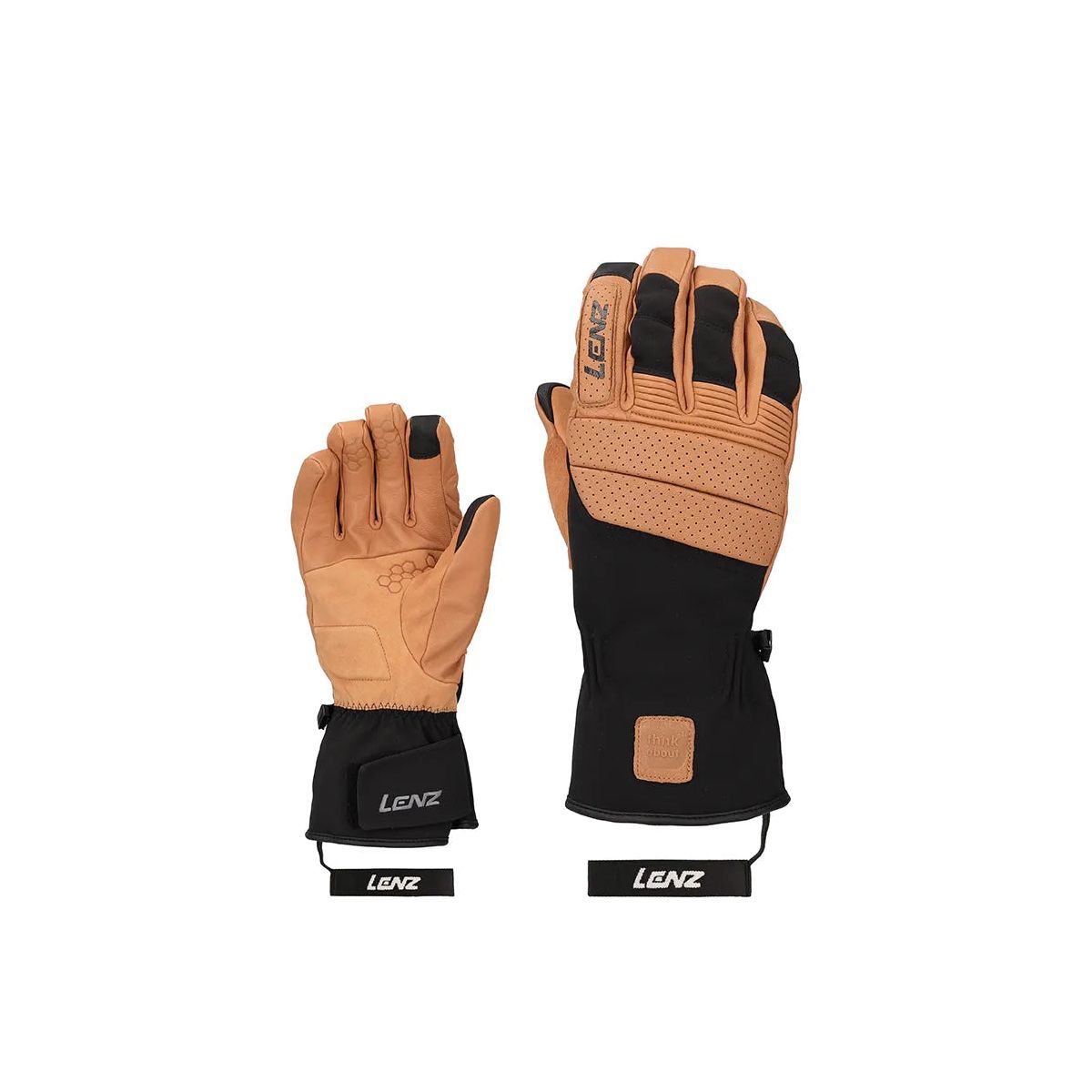 Lenz Think About Ski Glove Men braun/schwarz M(9) 31001-M(9)